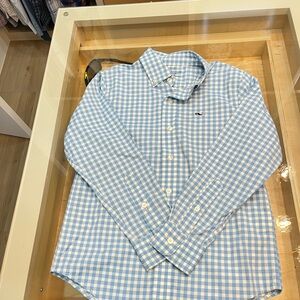Vineyard Vines Light Blue Checkered Shirt